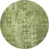9' X 12' Olive Green And Ivory Ikat Washable Area Rug With UV Protection