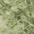 9' X 12' Olive Green And Ivory Ikat Washable Area Rug With UV Protection