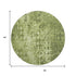 9' X 12' Olive Green And Ivory Ikat Washable Area Rug With UV Protection
