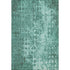 5' X 8' Teal And Ivory Ikat Washable Area Rug With UV Protection
