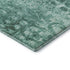 5' X 8' Teal And Ivory Ikat Washable Area Rug With UV Protection