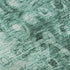 5' X 8' Teal And Ivory Ikat Washable Area Rug With UV Protection