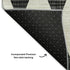 9' X 12' Black And Ivory Diamond Washable Area Rug With UV Protection
