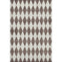 9' X 12' Brown And Ivory Diamond Washable Area Rug With UV Protection