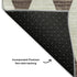 9' X 12' Brown And Ivory Diamond Washable Area Rug With UV Protection