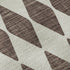 9' X 12' Brown And Ivory Diamond Washable Area Rug With UV Protection
