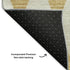 9' X 12' Gold And Ivory Diamond Washable Area Rug With UV Protection