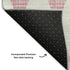 9' X 12' Pink And Ivory Diamond Washable Area Rug With UV Protection