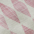 9' X 12' Pink And Ivory Diamond Washable Area Rug With UV Protection