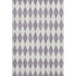 9' X 12' Purple And Ivory Diamond Washable Area Rug With UV Protection