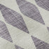 9' X 12' Purple And Ivory Diamond Washable Area Rug With UV Protection