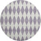 9' X 12' Purple And Ivory Diamond Washable Area Rug With UV Protection