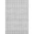 9' X 12' Pewter And Ivory Diamond Washable Area Rug With UV Protection