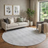 9' X 12' Pewter And Ivory Diamond Washable Area Rug With UV Protection
