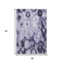 5' X 8' Purple And Ivory Abstract Washable Area Rug With UV Protection