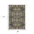 9' X 12' Black And Beige Moroccan Washable Area Rug With UV Protection