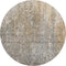 8' Beige And Gray Abstract Washable Round Rug With UV Protection