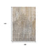 9' X 12' Beige And Gray Abstract Washable Area Rug With UV Protection