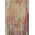 8' X 10' Chili Red And Ivory Striped Washable Area Rug With UV Protection
