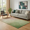 5' X 8' Blush And Green Ombre Washable Area Rug With UV Protection