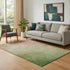 5' X 8' Blush And Green Ombre Washable Area Rug With UV Protection
