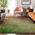 9' X 12' Blush And Green Ombre Washable Area Rug With UV Protection