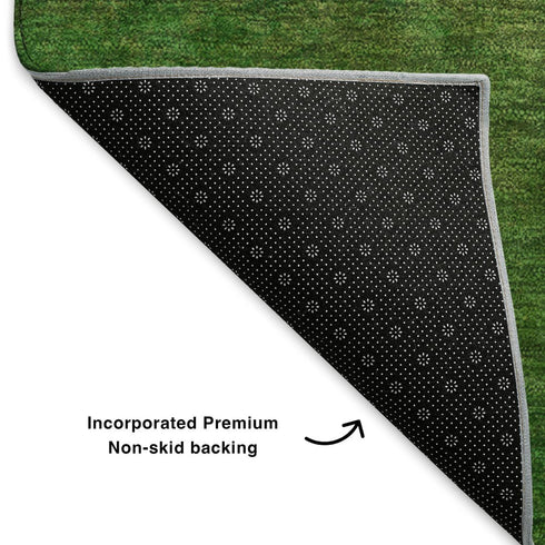 9' X 12' Blush And Green Ombre Washable Area Rug With UV Protection