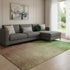 9' X 12' Blush And Green Ombre Washable Area Rug With UV Protection
