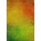 8' X 10' Terra Cotta And Green Ombre Washable Area Rug With UV Protection