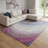 8' X 10' Beige Purple And Blue Ombre Washable Area Rug With UV Protection