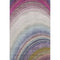 8' X 10' Beige Purple And Blue Ombre Washable Area Rug With UV Protection
