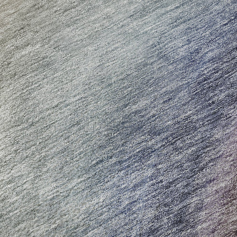 8' X 10' Beige Purple And Blue Ombre Washable Area Rug With UV Protection