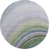 8' Teal Purple And Green Ombre Washable Round Rug With UV Protection