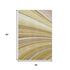 5' X 8' Beige Blue And Ivory Abstract Washable Area Rug With UV Protection