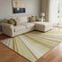 9' X 12' Beige Blue And Ivory Abstract Washable Area Rug With UV Protection