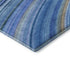 5' X 8' Blue Ivory And Gold Abstract Washable Area Rug With UV Protection