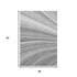 5' X 8' Gray And Ivory Abstract Washable Area Rug With UV Protection