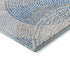 8' X 10' Ivory And Blue Abstract Washable Area Rug With UV Protection