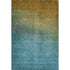 8' X 10' Brown And Blue Ombre Washable Area Rug With UV Protection