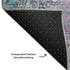 5' X 8' Blue Pink And Purple Abstract Washable Area Rug With UV Protection