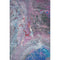 8' X 10' Blue Pink And Purple Abstract Washable Area Rug With UV Protection