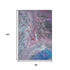 8' X 10' Blue Pink And Purple Abstract Washable Area Rug With UV Protection