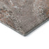 8' Terra Cotta Ivory And Gray Abstract Washable Round Rug With UV Protection
