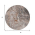 8' Terra Cotta Ivory And Gray Abstract Washable Round Rug With UV Protection