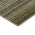 5' X 8' Coffee Ivory And Gray Striped Washable Area Rug With UV Protection