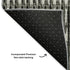 8' X 10' Gray And Ivory Striped Washable Area Rug With UV Protection