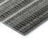 8' X 10' Gray And Ivory Striped Washable Area Rug With UV Protection