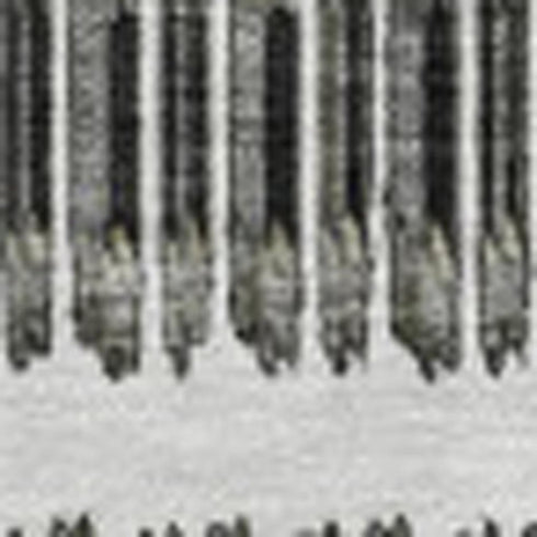 8' X 10' Gray And Ivory Striped Washable Area Rug With UV Protection