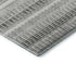 8' X 10' Ivory And Gray Striped Washable Area Rug With UV Protection
