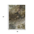 5' X 8' Chocolate Gray And Charcoal Abstract Washable Area Rug With UV Protection